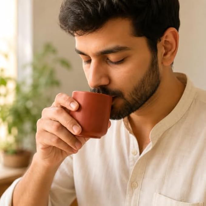 120 Pieces Natural Clay Tea Cups (Reusable Single Earthen Cup for Tea – Chai and Traditional Beverage Serving – Minimal Design – Terracotta)
