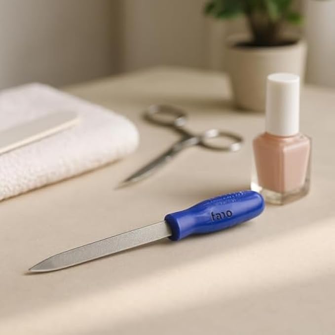 Nail Filer 16cm Blue - Manicure & Pedicure Nail File Emery Board for Natural and Acrylic Nails