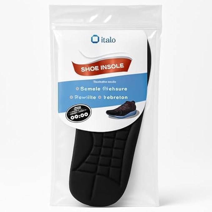 96 Pieces Foam Shoe Insoles (1 Pair Cushioned Shoe Inserts Removable Comfort Insoles for Men Women EU 35-46 Trim-to-Fit Shock Absorbing)