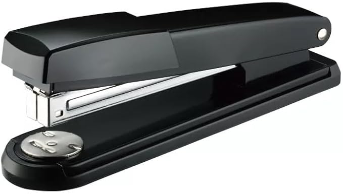 Fitto Metal Full-Strip Stapler 24/6, 26/6 - Heavy Duty, Black Office Stapler for 20-25 Sheets - Durable Desktop Stapler for Home, School, and Office Use - Easy Loading, Anti-Jam Mechanism