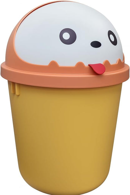 Cartoon Cap Bucket | 10L Plastic Bucket with Fun Cartoon Lid | Multi-Purpose Bucket for Kids’ Room, Bathroom, Kitchen, or Office | Durable and Easy to Clean
