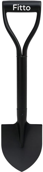 96 Pieces Black Metal Blade Shovels with Sturdy Handle and D-Grip