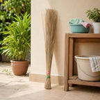96 Pieces Natural Grass Brooms for Indoor and Outdoor Sweeping (Hand Tied Lightweight Cleaning Broom)