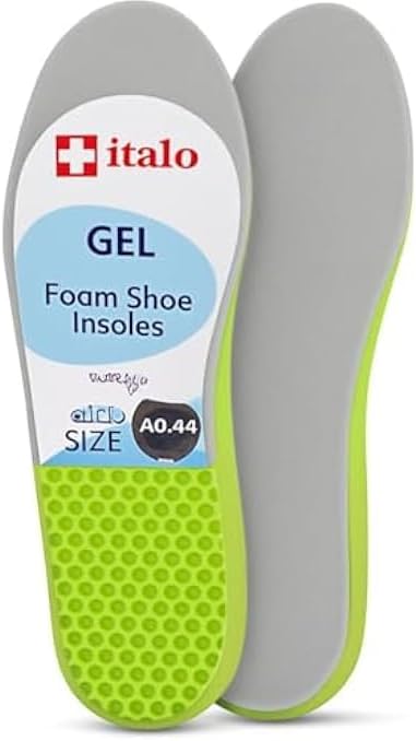 Foam Shoe Insoles Green Size 40-44 Cut-to-Fit 1 Pair - Cushioned Shoe Inserts Comfort Insoles Arch Support Footbed
