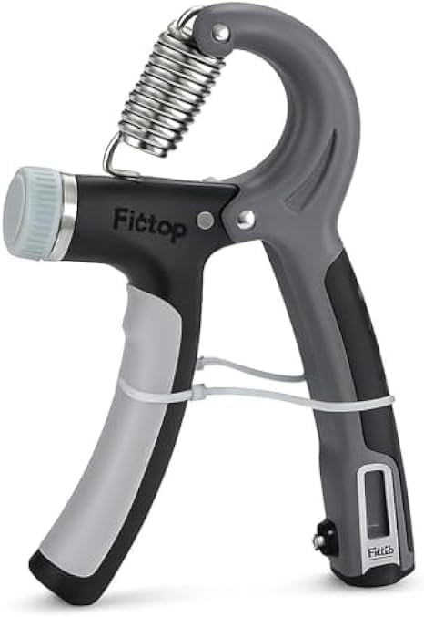 96 Pieces Hand Grip Strengthener - Adjustable Resistance Grip Trainers for Improved Hand Strength and Dexterity - Grey