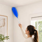 120 Pieces Microfiber Dusters with Easy-Grip Handle (Soft Dust-Trapping Fibers for Shelves – Blinds – Corners and Home Cleaning)