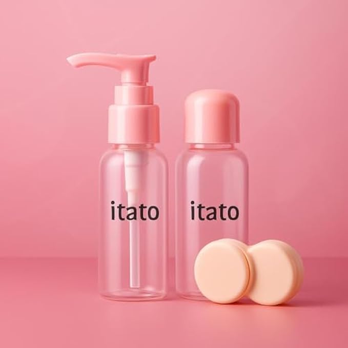 120 Pieces Pink Travel Bottle Set - Leakproof Refillable Silicone Toiletry Bottles for Travel Shampoo Conditioner Lotion Sunscreen