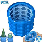 96 Pieces Ice Cube Maker Genies (Space-Saving Dual-Use Silicone Ice Bucket & Party Drink Tub for Whiskey – Cocktails – Beverages – and More)