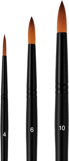 96 Pieces 3 Piece Painting Brush Sets (Point Tips for Detail Painting and Art)