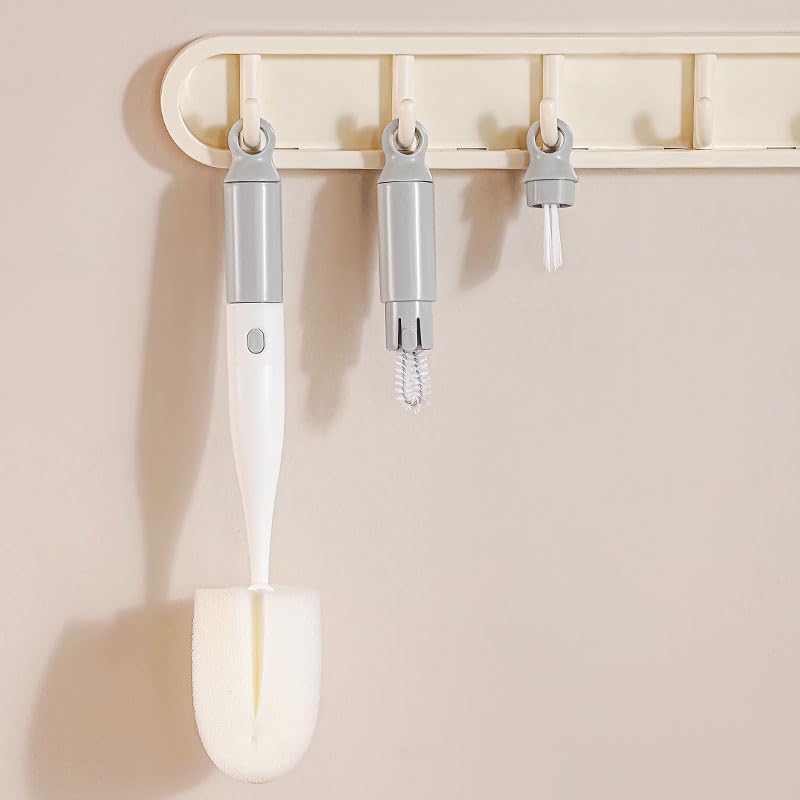 Three in One Cup Brush, Sponch Brush, Twist Crevice Brush, and Beveled Brush head