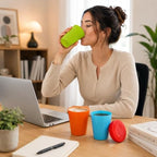 120 Pieces Picnic Tumbler Sets (4 Piece 400 ml Plastic Drinking Cups – BPA-Free Reusable Stackable Tumblers for Home Office Travel and Picnics – Multicolor)