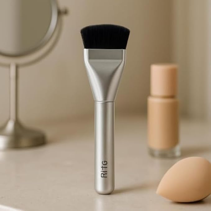 120 Pieces Foundation Brush Flat Top Makeup Brushes for Liquid & Cream Foundation (Synthetic Bristles for Smooth Blending)