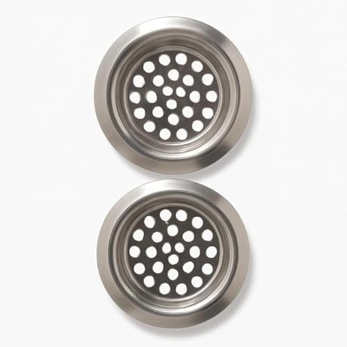 120 Pieces Stainless Steel Sink Strainer Universal Kitchen Sink Drain Strainer Stopper Anti-Clog Hair Catcher Basket Filters