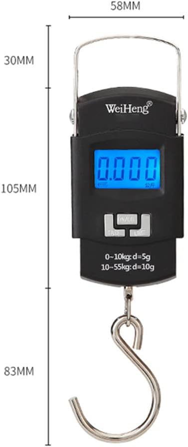 96 Pieces Portable Electronic Scales (Artue Wh-A25 – LCD Display – Luggage Scale – Multi-Unit Conversion – 55Kg – Backlight)