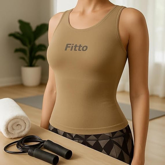 Brown Waist Shaper Crop Top - Slimming Body Shaper for Women