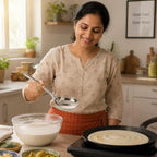 96 Pieces Stainless Steel Dosa Ladles with Long Handle (Deep Round Batter Pouring Spoon for Dosa – Crepes – Pancakes and Kitchen Serving – Silver)