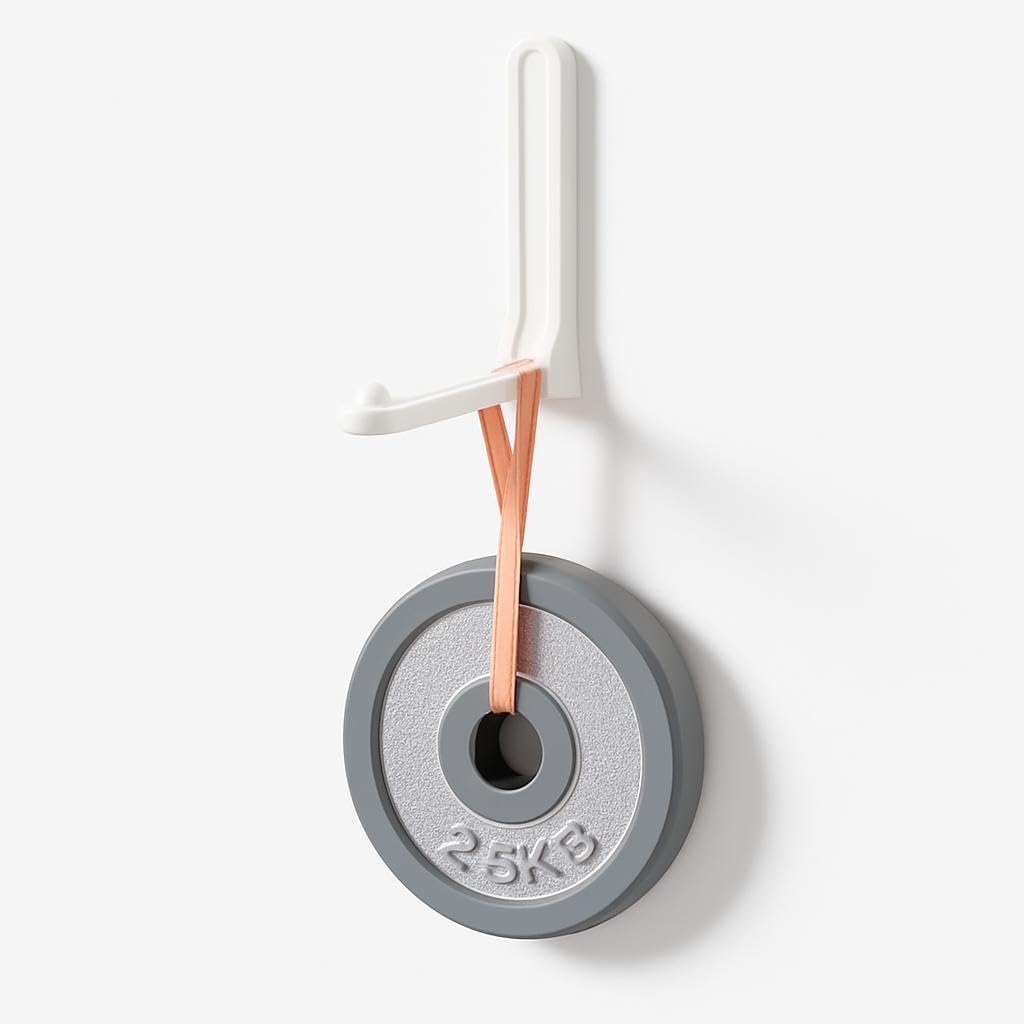 Adhesive Hanger Storage Tool – No-Drill Design – Strong Load-Bearing – White