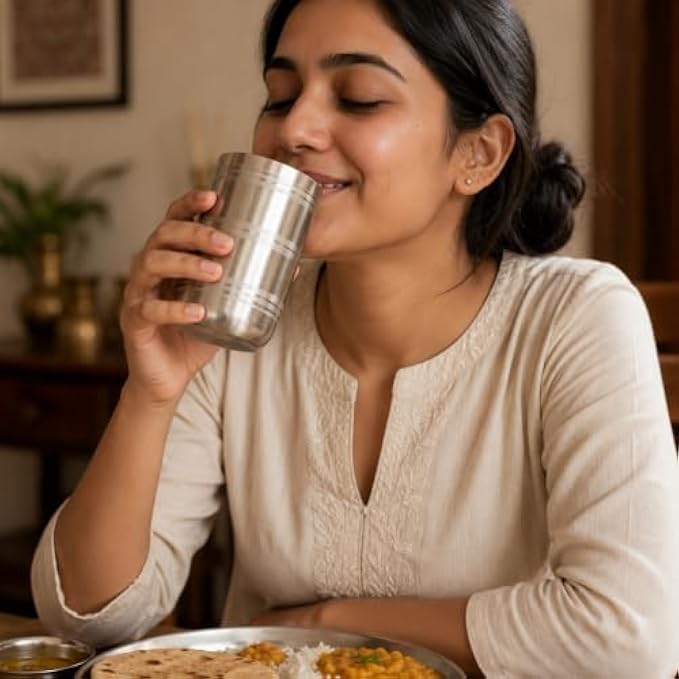 120 Pieces Stainless Steel Tumblers for Water (Juice and Daily Drinks – Reusable Rust-Resistant Drinking Cup with Ribbed Design – Silver)