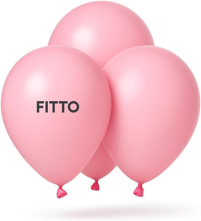 Latex Party Standard Balloons 100 Pcs, 12 Inch Pink Latex Balloons for Weddings, Birthdays & Special Occasions, Party Decorations