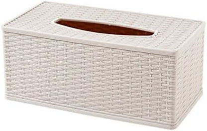 Elegant Tissue Box Holder – Stylish PU Leather Cover with Textured Finish – Fits Standard Tissue Boxes – Perfect for Home, Office, and Car – Durable & Easy to Refill