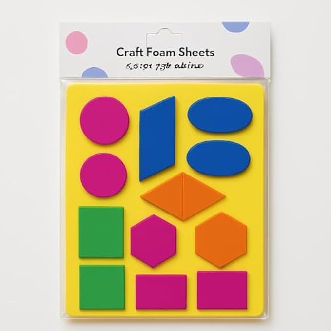 120 Pieces Craft Foam Sheets & Shapes Pack - Assorted Colorsed EVA Foams for Kids DIY (School Projects – Scrapbooking – Foam Crafts)