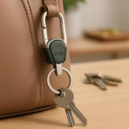 Key Holder 8.2x3 cm - Compact Key Case Key Organizer Keychain Keyring Key Pouch for Men Women