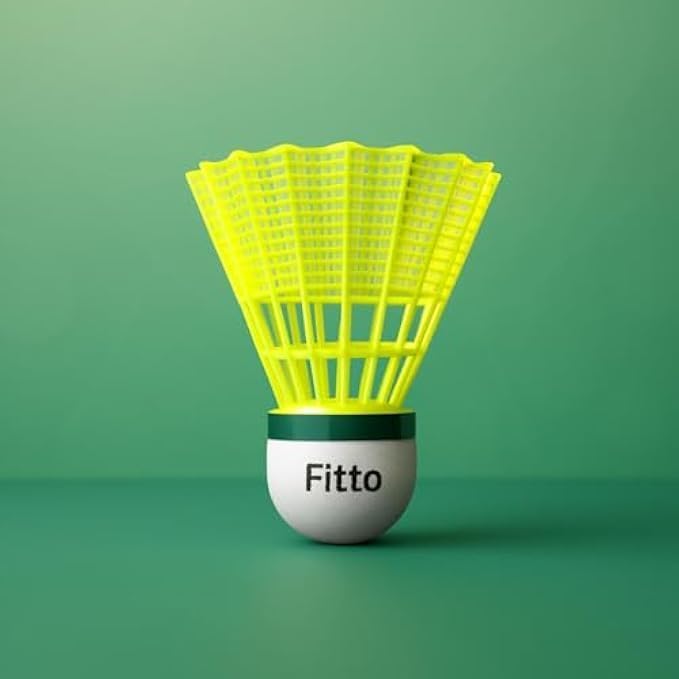 6 pcs Green Plastic Shuttlecocks for Badminton – Shuttlecock Can for Training Indoor Outdoor