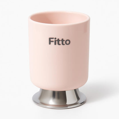 Ceramic Mouthwash Cup - Light Pink,