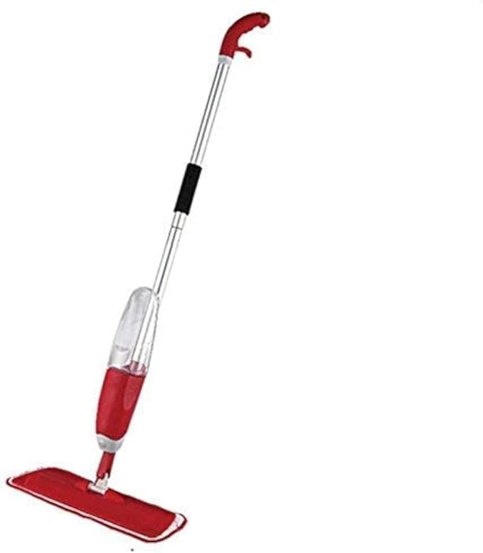 Fitto Red Floor Cleaning Spray Mop – Removable Microfiber Cleaning Pad, 360° Swivel Head, Lightweight & Durable, Refillable Bottle for All Floor Types – Hardwood, Tile, Laminate, and Vinyl