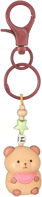 96 Pieces Cat 3D Doll Car Keychain - Browns