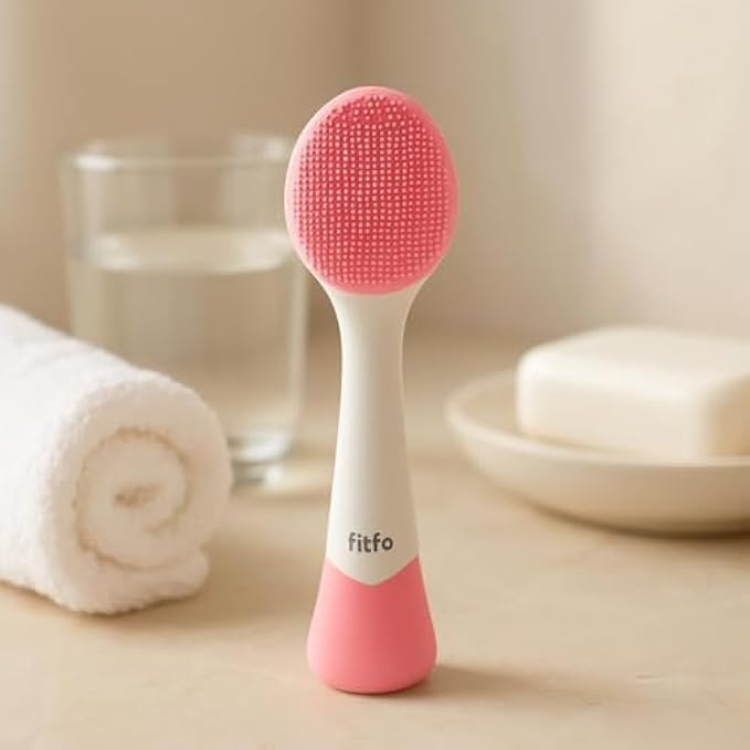 96 Pieces Face Cleansing Brush Pink - Facial Cleansing Brush Gentle Face Brushes for Deep Cleansing & Exfoliation