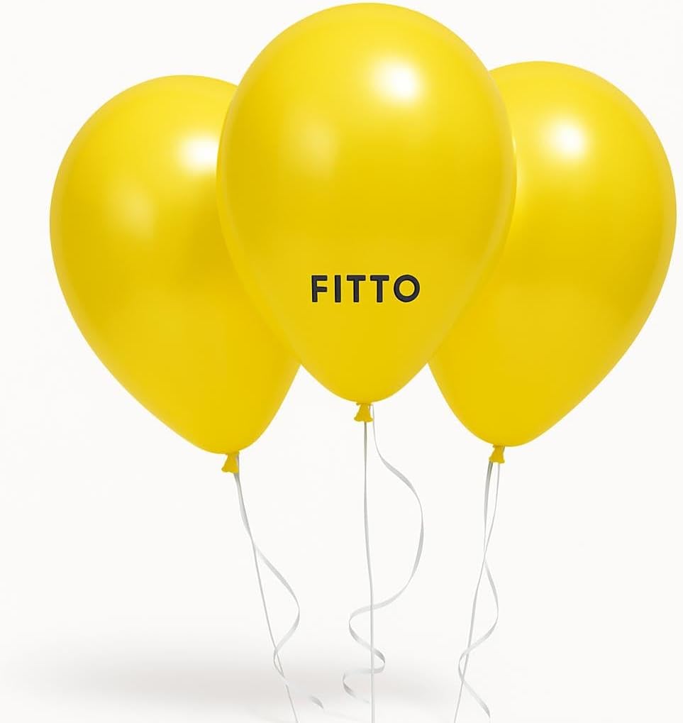 120 Pieces Matte Yellow Latex Balloons 50 Pieces 12 Party Balloons Non-Toxic Durable Wedding Birthday Baby Shower Sets