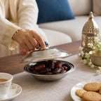 96 Pieces Stainless Steel Dates Dishes with Lid (Round Serving Bowl for Dates – Dry Fruits – Sweets and Snacks – Silver)