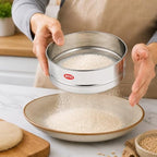 72 Pieces Stainless Steel Atta Strainers (Fine Mesh Flour Sieve for Wheat Flour – Powdered Sugar and Spices – Rust-Resistant – Silver)