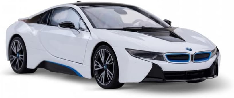 72 Pieces Radio Control 1:14 BMW i8 Car - Black | High-Performance Remote Control Sports Car Model | Authentic BMW Replicas with Full Function R/C Controls (LED Lights – and Realistic Detailing)