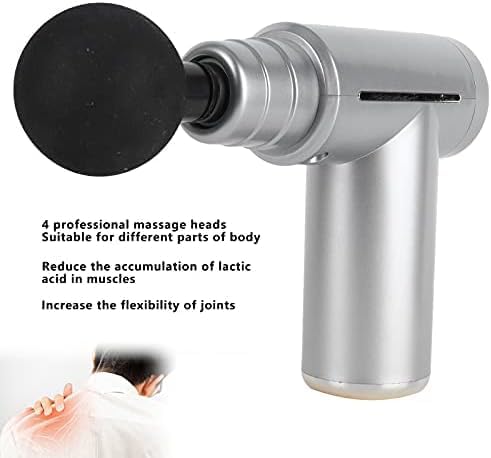 72 Pieces Massage Guns (Deep Tissue – Electric Muscle Massager – Portable – Ultra-Quiet – Grey with Black head)