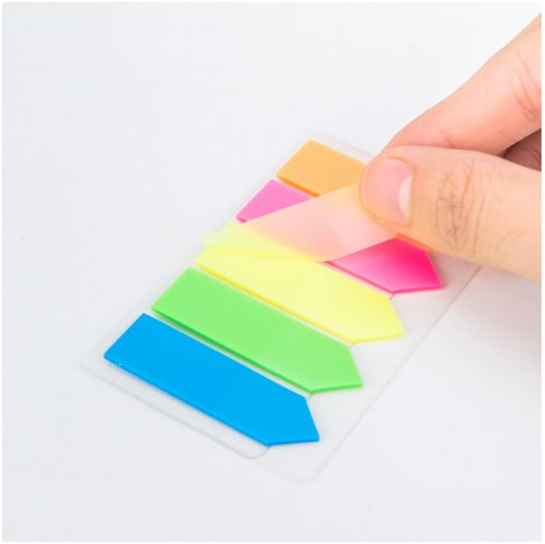 240 Pieces Sticky Notes 125 Sheets (12mm x 45mm Multi Color 5 in 1 for Office and School Use)