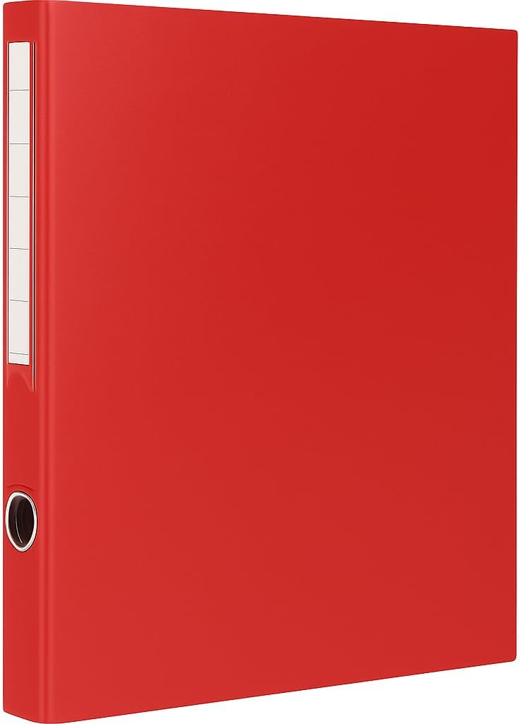 Level File 1 PC with 4 Holes, 34cm x 25cm, Red, Durable Construction Tool