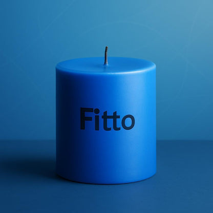 Blue Pillar Candle Unscented 5x5cm Long Burning, Smokeless White Wax Candle for Home Decor, Weddings & Events – Centerpiece, Relaxation, Home Décor, Wedding Decoration