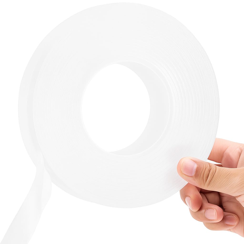 120 Pieces 3 Meter Double Sided Adhesive Silicon Tapes (Grip Tape – Transparent – Heavy Duty – Heat Resistant – Multi-Functional – Removable – No Trace – Anti-Slip – 3 Meter)