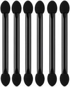 144 Pieces Eyeshadow Sponge Applicators Pack of 6 Black - Foam Tip Eye Shadow Applicators for Eye Makeup (Travel & Touch-Ups)