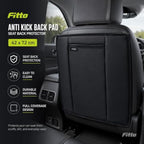 96 Pieces Anti-Kick Car Seat Back Protectors (42 x 72 cm – Full-Coverage Backseat Mat with Storage Pocket for Cars and SUVs – Black)