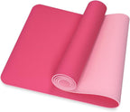 96 Pieces 4mm Thick Yoga Mats (61x183cm - Non-Slip – Eco-Friendly Pink Exercise Mat for Yoga – Pilates – Fitness – and Home Workouts - Extra Cushioning for Joint Support)