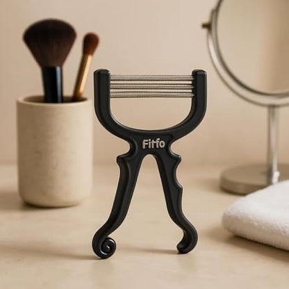 Facial Hair Remover Black 15cm – Women's Face Razor & Eyebrow Razor Dermaplaning Tool with Stainless Steel Blade