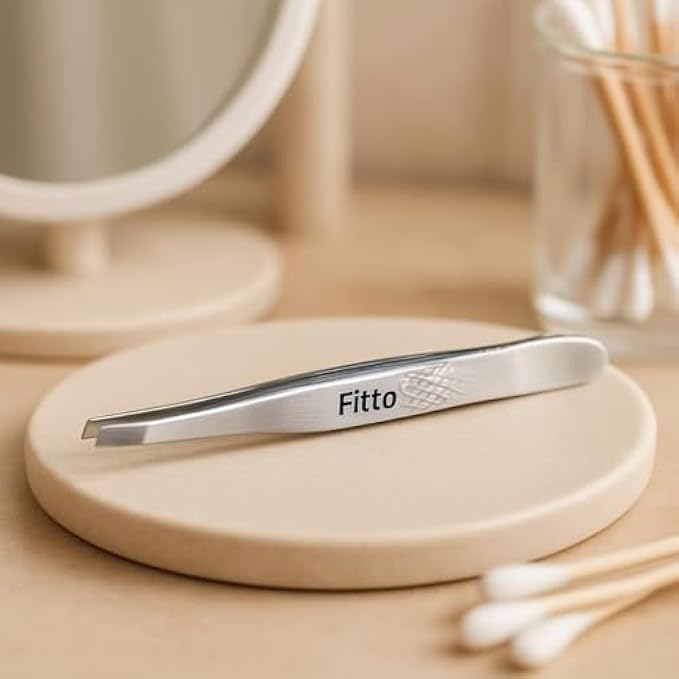 144 Pieces Stainless Steel Tweezers (8.5cm - Precision Slant Tip Eyebrow Tweezer for Hair Removal – Facial Grooming & Beauty)