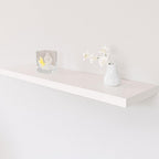 72 Pieces 40cm &s (60cm Floating Wall Shelves – Available in White – Black – Oak Effect – and Brown Finishes - Wall-Mounted Storage Shelf for Bedroom – Living Room – Bathroom – Modern Home Decor)