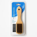 120 Pieces Wooden Shoe Brush - Stiff Bristle Shoe Cleaning Brushes for Leather & Suede Shoes Boots - Wooden Handle Shoe Care Brush