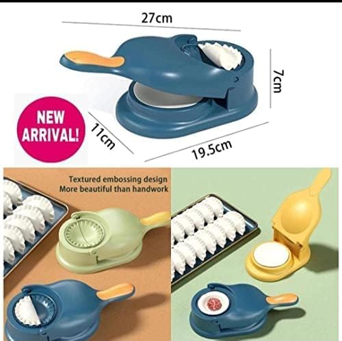Dumpling Maker Ghughra Momos Machine, 2 in 1 Skin Press Mould, Gujiya Making, Kitchen Tool, Puri Maker, Best Gift for Women Girls, Pack 1