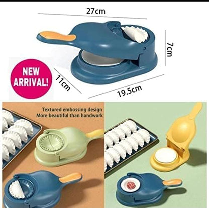Dumpling Maker Ghughra Momos Machine, 2 in 1 Skin Press Mould, Gujiya Making, Kitchen Tool, Puri Maker, Best Gift for Women Girls, Pack 1