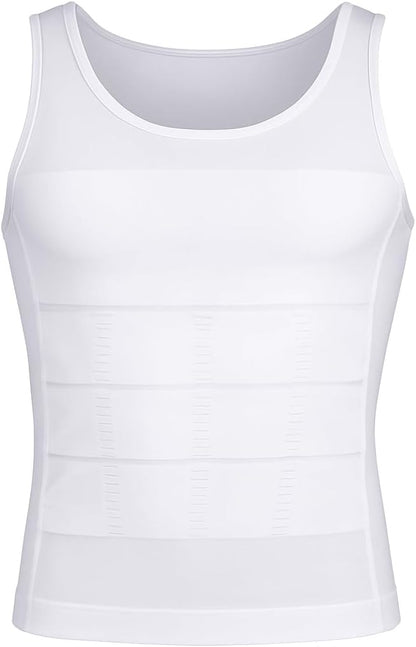 Men's Nylon Vest, White, Large